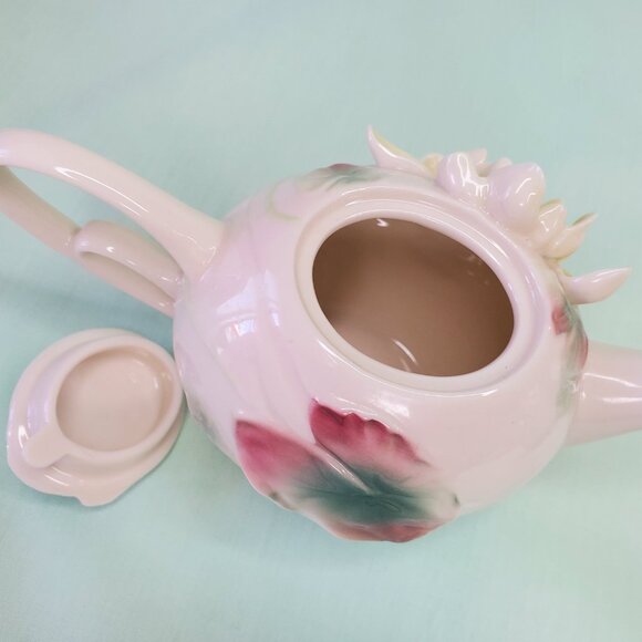 Franz Porcelain Miniature Teapot FZ00816 - Picture 8 of 13